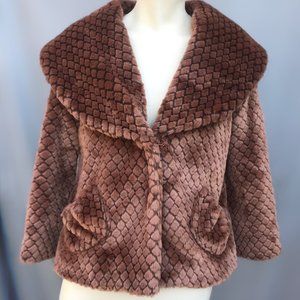 Yoana Baraschi Faux Fur Jacket Size M